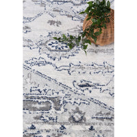 Ligures Grey White Rug 280X380cm