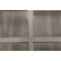 Daisy Coffee Table 100cm Glass Top Solid Acacia Wood Hampton Furniture - White