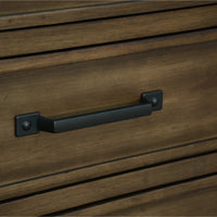 Lily Dresser 7 Chest of Drawers Solid Wood Tallboy Storage Cabinet - Rustic Grey