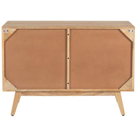 Olearia Buffet Table 100cm 2 Door Solid Mango Wood Storage Cabinet Natural