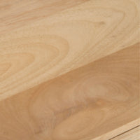 Olearia Entertainment TV Unit 117cm Solid Mango Wood Rattan 2 Door Natural