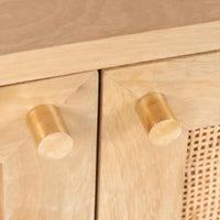 Martina Buffet Table Sideboard 100cm 2 Door Solid Mango Wood Storage Cabinet