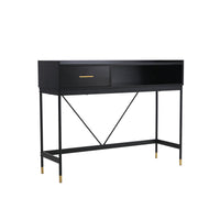 Alcona Console Table In Matte Black