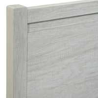 3 Piece Bedroom Queen Suite White Ash - Bed, Bedside Table