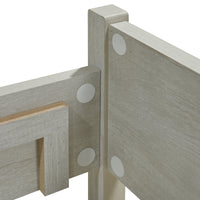 3 Piece Bedroom Queen Suite White Ash - Bed, Bedside Table