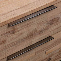 Wood Veneered Bedside Table with 2 drawers Side Table