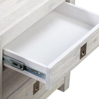 Acacia Ash Wood Bedside Table with 2 drawers
