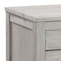 Acacia Ash Wood Bedside Table with 2 drawers
