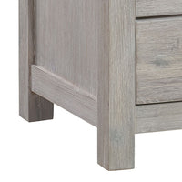 Acacia Ash Wood Bedside Table with 2 drawers