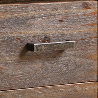 Coffee Table Solid Acacia Wood with 1 Drawer - Dark Wood
