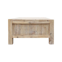 Coffee Table Solid Oak Acacia Wood & Veneer 1 Drawers
