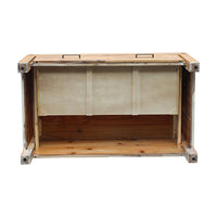 Coffee Table Solid Oak Acacia Wood & Veneer 1 Drawers