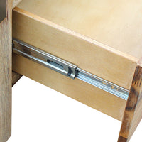 Coffee Table Solid Oak Acacia Wood & Veneer 1 Drawers