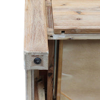 Coffee Table Solid Oak Acacia Wood & Veneer 1 Drawers