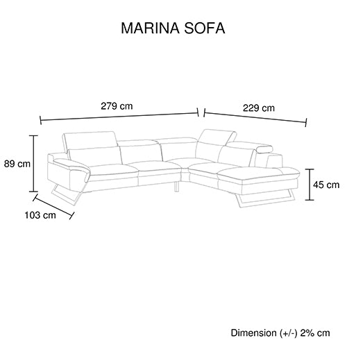 5 Seater Lounge Set Leatherette L Shape with Chaise - Tan
