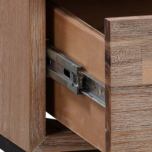Dark Wood Tallboy with 4 Storage Drawers
