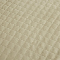 Home Adela Sandstone Velvet Quilted Coverlet Set Queen/King