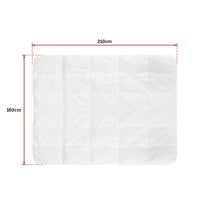 100% White Goose Feather Duvet / Quilt King Single