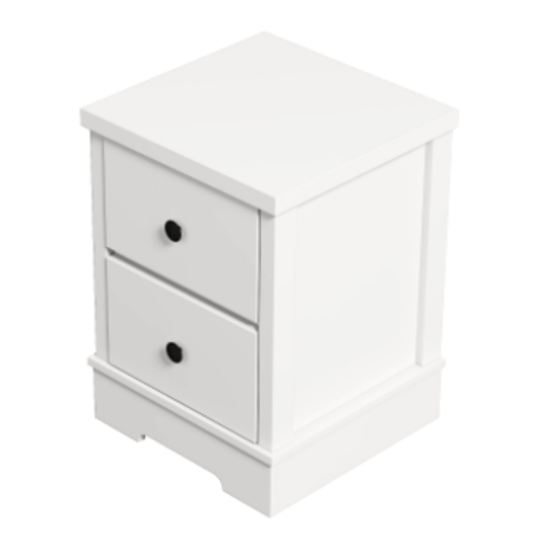 White Coastal Style Bedside Table