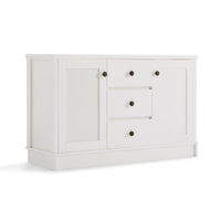 White Coastal Style Sideboard Buffet Unit