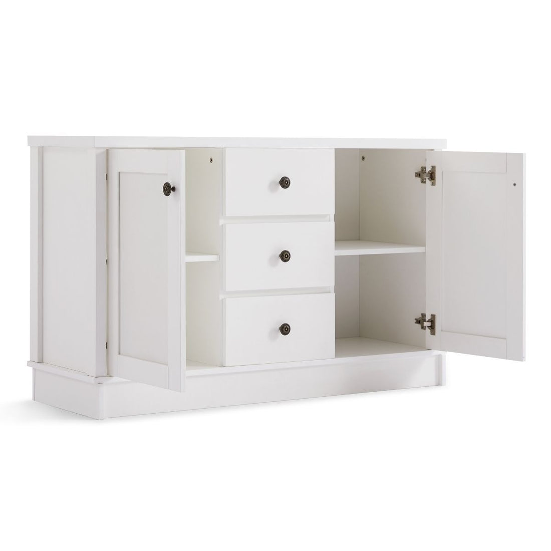 White Coastal Style Sideboard Buffet Unit
