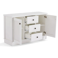 White Coastal Style Sideboard Buffet Unit