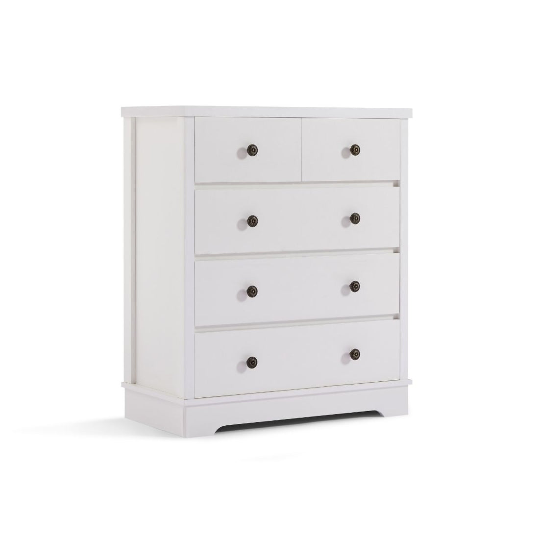 White Coastal Style Chest of Drawers Tallboy