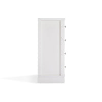 White Coastal Style Chest of Drawers Tallboy