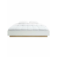 Industrial Contemporary White Oak Bed Base