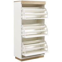 Coastal White Oak Small Shoe Cabinet