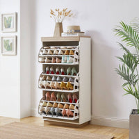 Coastal White Oak Small Shoe Cabinet