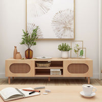 Kailua Rattan 160CM TV Stand in Maple