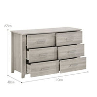 Acacia Ash 6 Chest of Drawers
