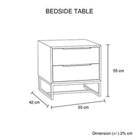 4 Piece Bedroom Queen Suite Dark Wood Veneered - Bed, 2 Bedside Tables & Tallboy