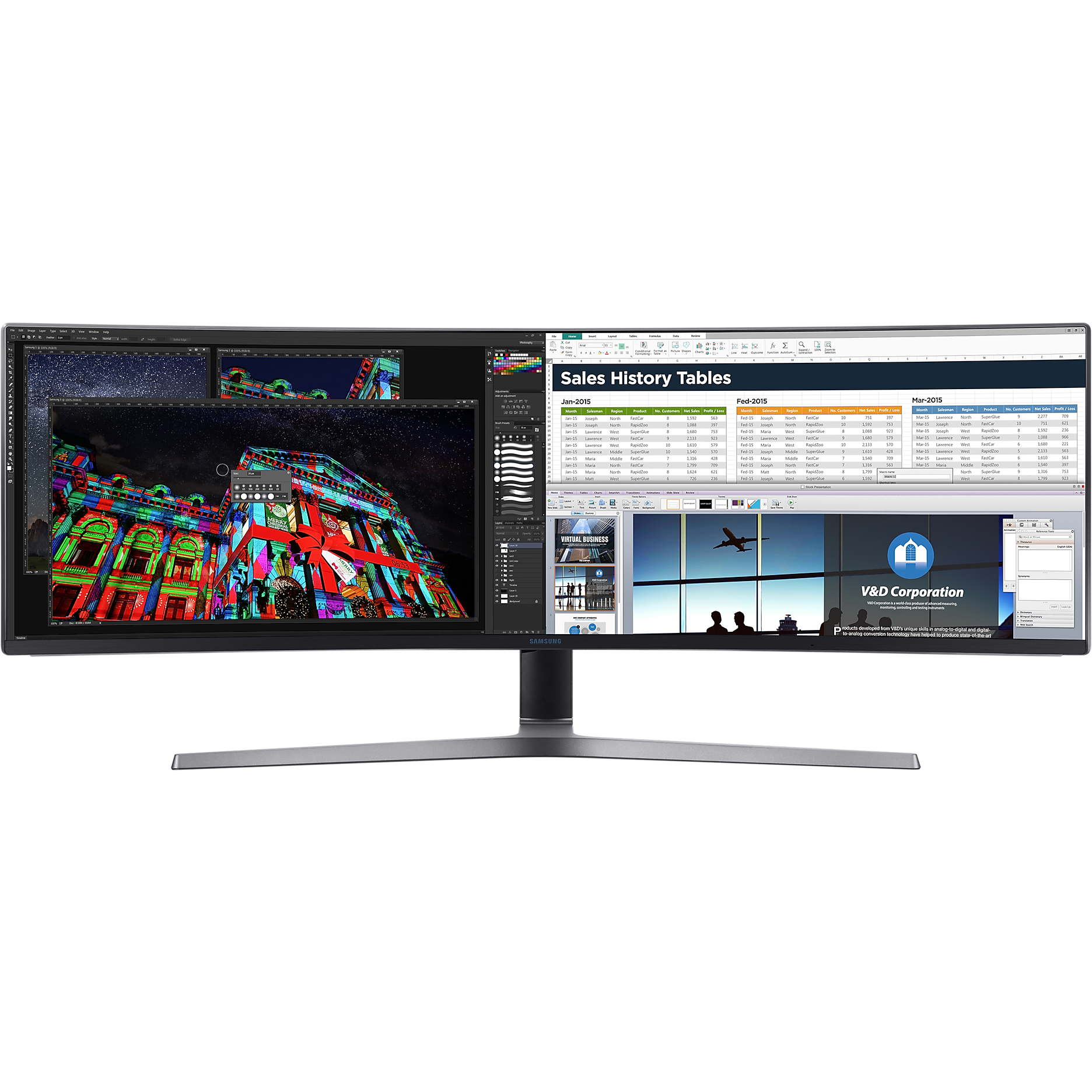 49 Inch QLED Gaming Monitor C49HG90DME with 32:9 Super Ultra