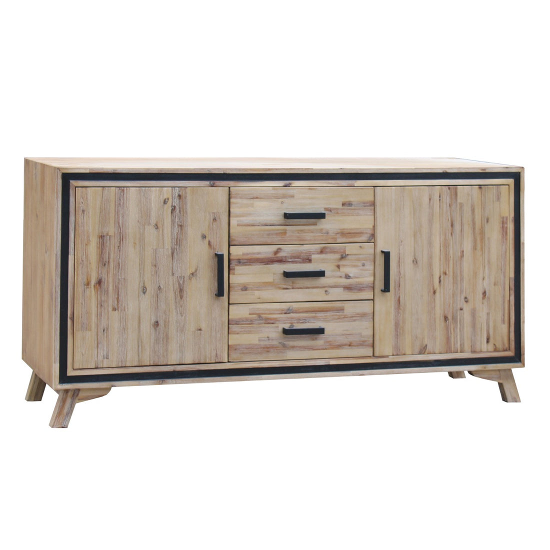 Wooden Sideboard with Storage Cabinet and Drawers