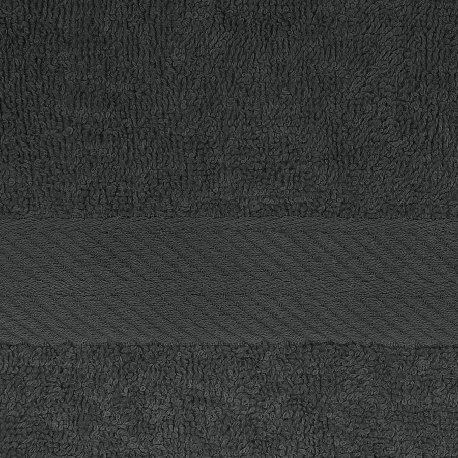 4 Piece Cotton Bamboo Towel Set 450GSM - Granite