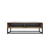 Vogue Wood Tone Coffee Table Stylish Rustic Flawless Design 110cm