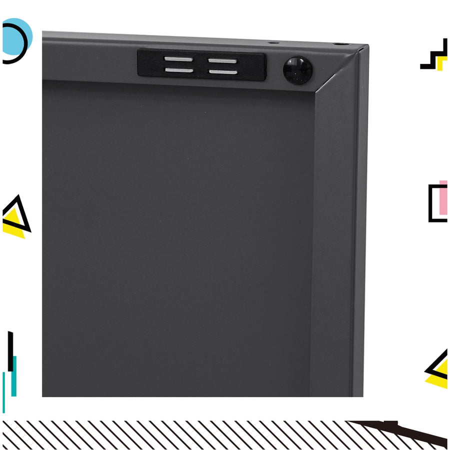 Buffet Sideboard Locker Metal Storage Cabinet - BASE Charcoal