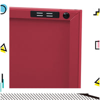 Buffet Sideboard Locker Metal Storage Cabinet - BASE Pink