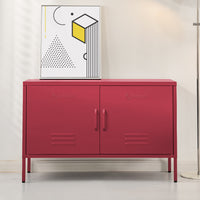 Buffet Sideboard Locker Metal Storage Cabinet - BASE Pink