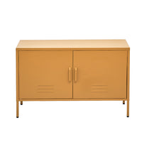 Buffet Sideboard Locker Metal Storage Cabinet - BASE Yellow