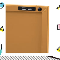 Buffet Sideboard Locker Metal Storage Cabinet - BASE Yellow