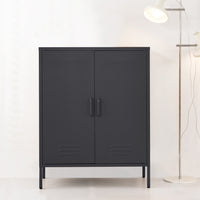 Buffet Sideboard Locker Metal Storage Cabinet - SWEETHEART Charcoal