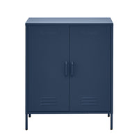 Buffet Sideboard Locker Metal Storage Cabinet - Blue