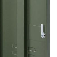 Metal Locker Storage Shelf Filing Cabinet Cupboard Bedside Table Green