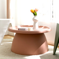 Coffee Table Mushroom Nordic Round Large Side Table 70CM Pink