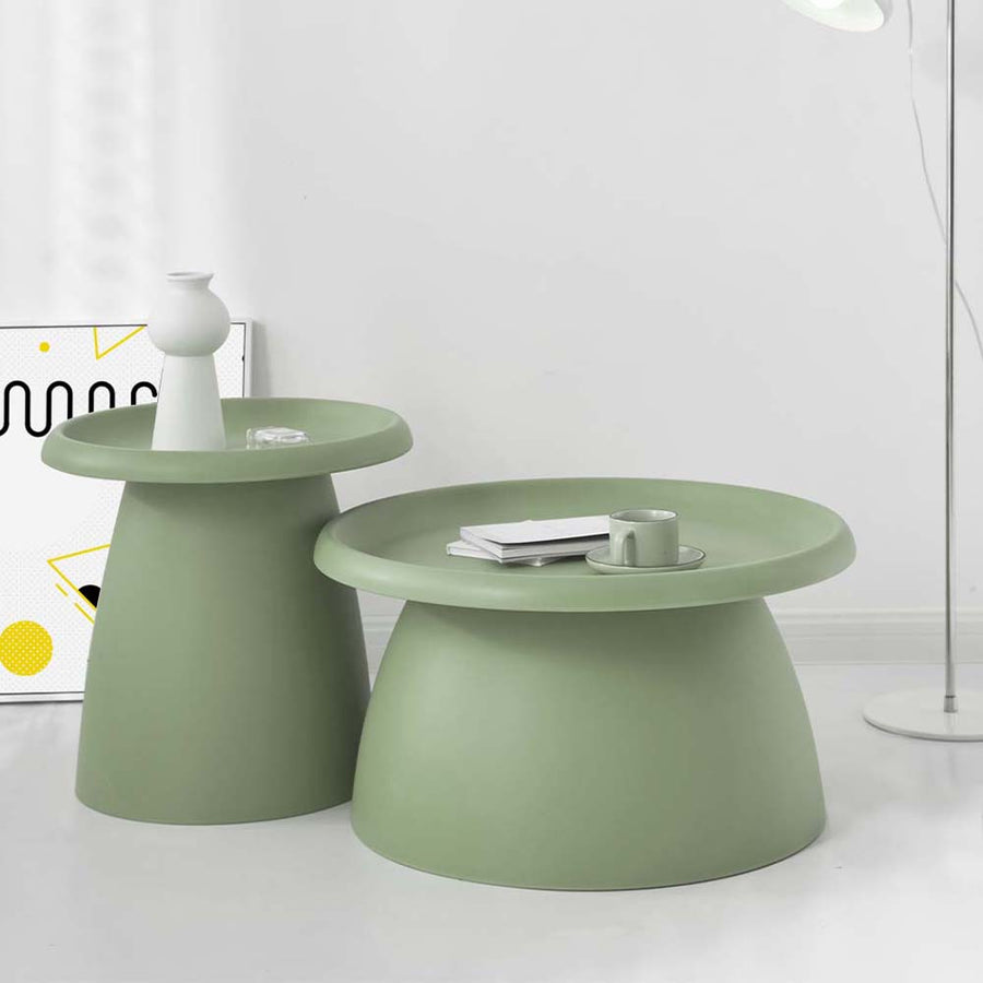 Coffee Table Mushroom Nordic Round Small Side Table 50CM Green