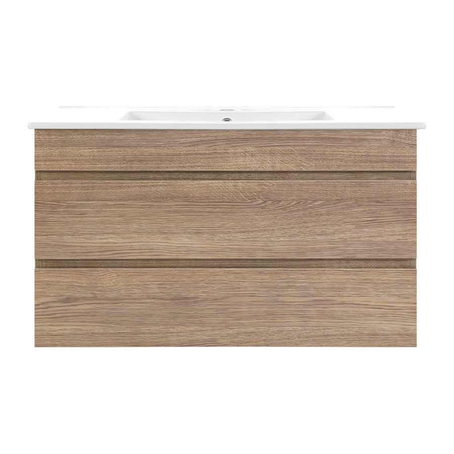 Oak White Bathroom Basin Cabinet