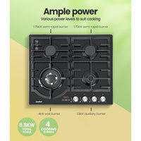 60cm Gas Cooktop Stove 4 Burner Cooker